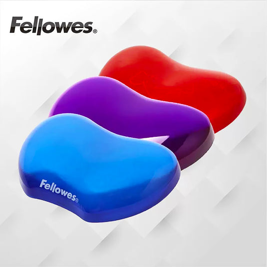 Fellowes FW91177 Crystal Gel Wrist Rest (Red)