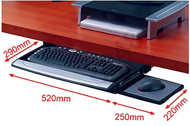 將圖像加載到圖庫查看器中,Fellowes FW8031201 Office Suites Deluxe Kevboard Manager 鑽檯式鍵盤托