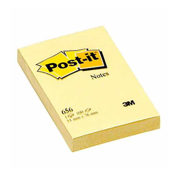 將圖像加載到圖庫查看器中,3M Post-it 656 黃色報事貼 2" x 3"