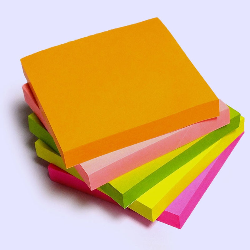 將圖像加載到圖庫查看器中,4A-303-N-300 螢光色便利貼 76x76mm (24's)