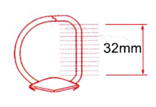 將圖像加載到圖庫查看器中,Globe SA4/CD519 (32mm) A4 三面包膠文件夾