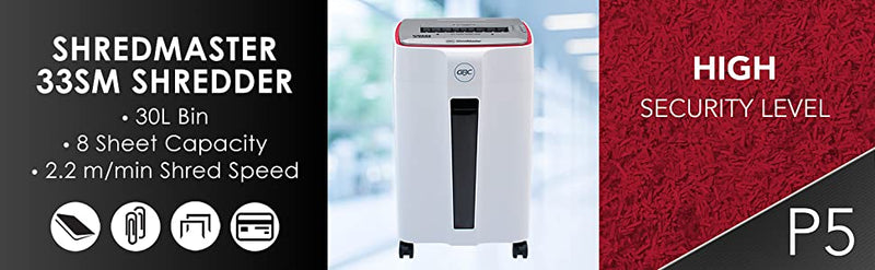 Load image into Gallery viewer, GBC ShredMaster 33SM Mirco-cut (2x10mm) 8-Sheet Shredder