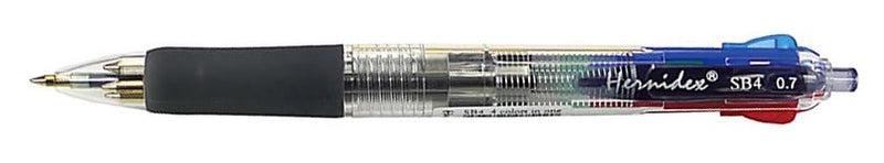 將圖像加載到圖庫查看器中,Hernidex SB4 0.7mm 4色按掣式原子筆