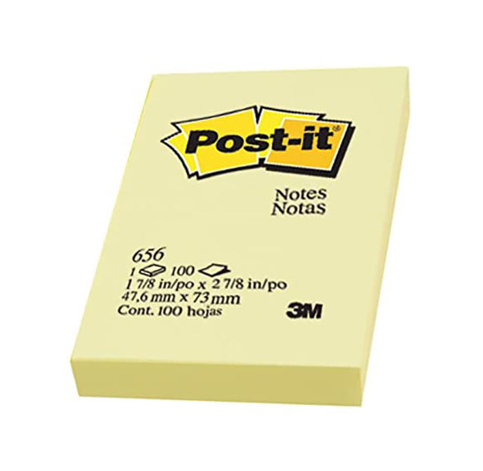 將圖像加載到圖庫查看器中,3M Post-it 656 黃色報事貼 2" x 3"