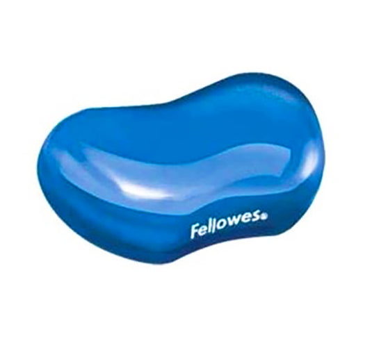 Fellowes FW91177 Crystal Gel Wrist Rest (Blue)