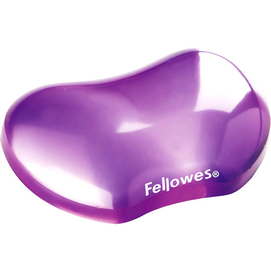 Fellowes FW91177 Crystal Gel Wrist Rest (Purple)