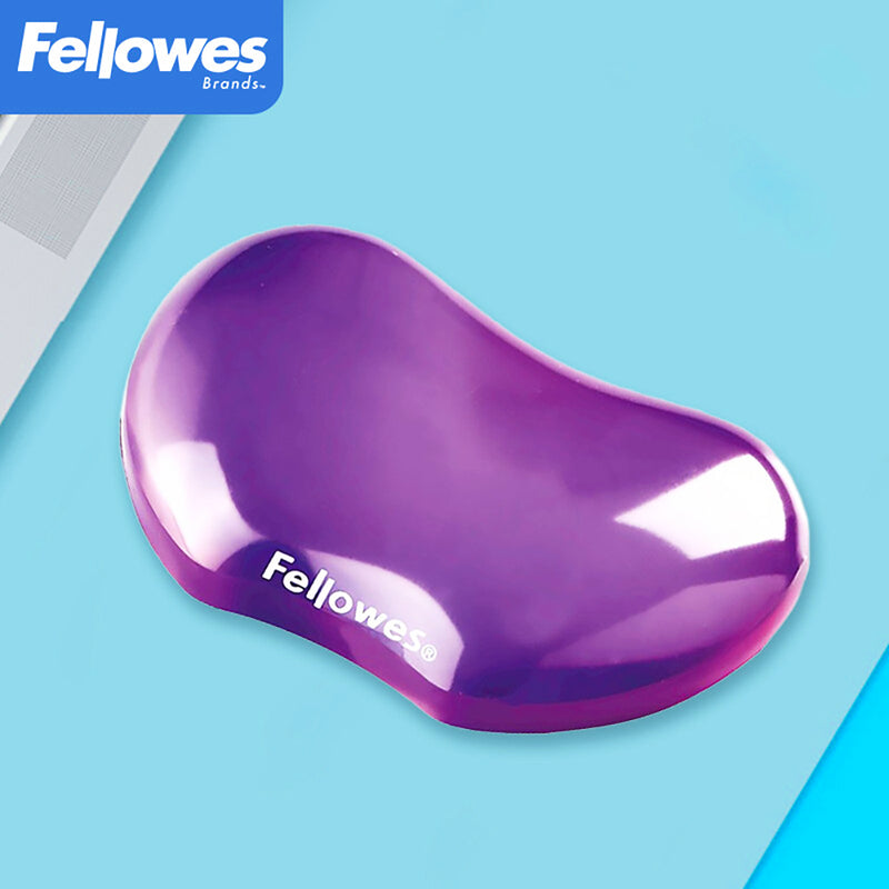 將圖像加載到圖庫查看器中,Fellowes FW91477 水晶啫喱鍵盤手腕軟墊(紫色)