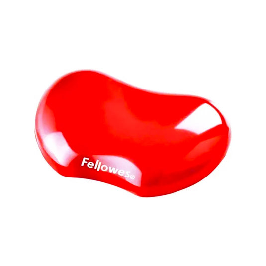 Fellowes FW91177 Crystal Gel Wrist Rest (Red)
