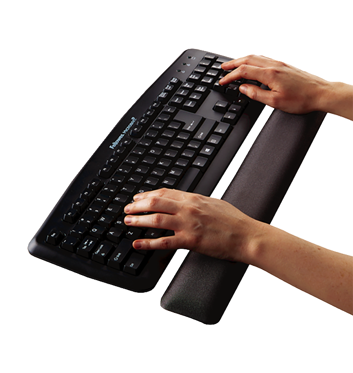 將圖像加載到圖庫查看器中,Fellowes FW91737 水晶啫喱手腕軟墊(灰色)
