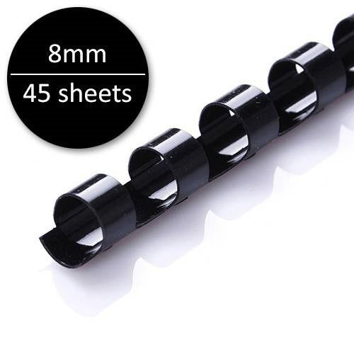 Load image into Gallery viewer, Plastic Binding Ring A4 Black/White (50's)