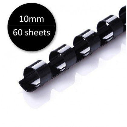 Load image into Gallery viewer, Plastic Binding Ring A4 Black/White (50's)