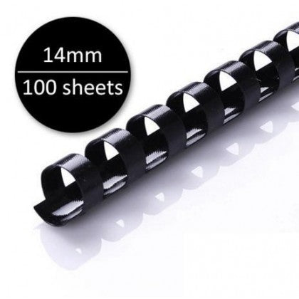 Load image into Gallery viewer, Plastic Binding Ring A4 Black/White (50's)