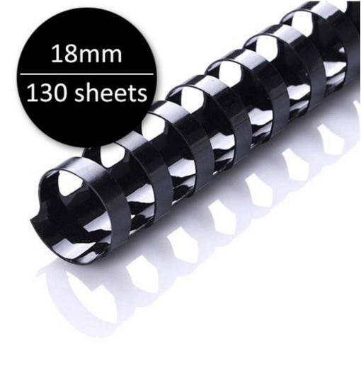 Load image into Gallery viewer, Plastic Binding Ring A4 Black/White (50's)