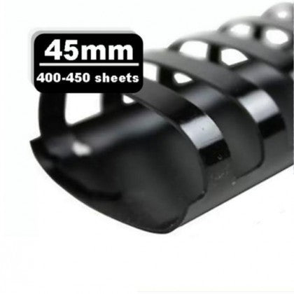 Load image into Gallery viewer, Plastic Binding Ring A4 Black/White (50's)