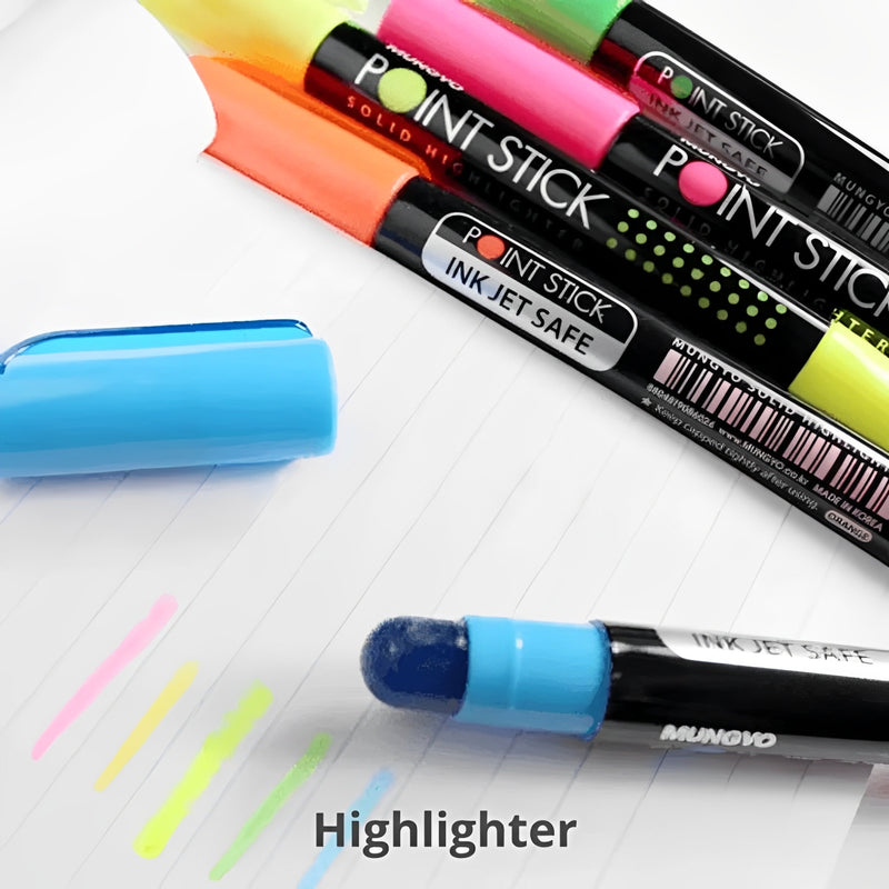Load image into Gallery viewer, Mungyo Point Stick Solid Highlighter (Set of 5 Color )