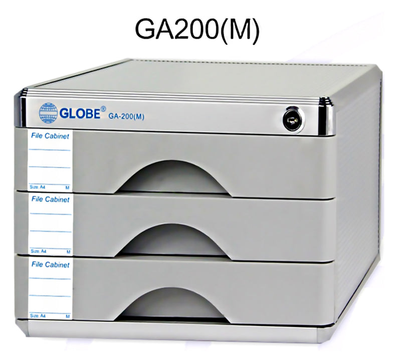 將圖像加載到圖庫查看器中,Globe GA200(M) A4三層有鎖鋁塑文件櫃