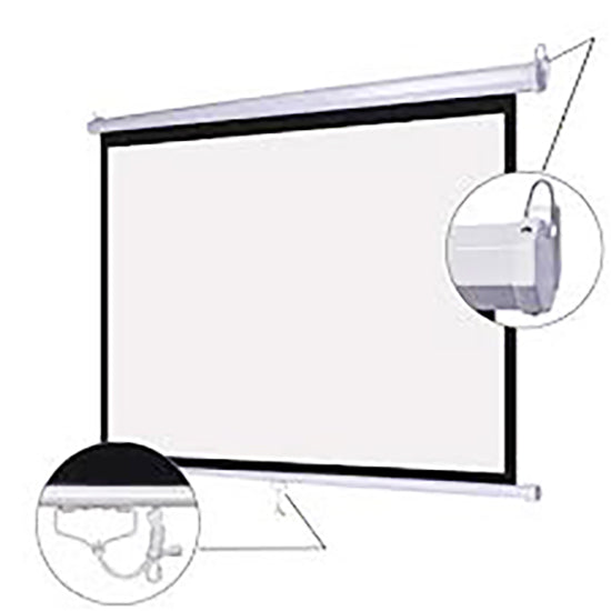 Load image into Gallery viewer, 3Victor Wall Mounted Manual Projection Screen (1:1)