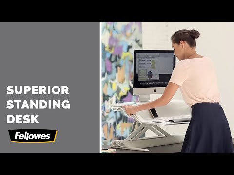 在圖庫查看器中加載和播放視頻,Fellowes Lotus 坐立式升降工作枱 (黑 / 白色)