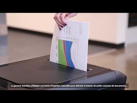 在圖庫查看器中加載和播放視頻,Fellowes AutoMax 350C 粒狀 (4x38mm) 350張 全自動碎紙機