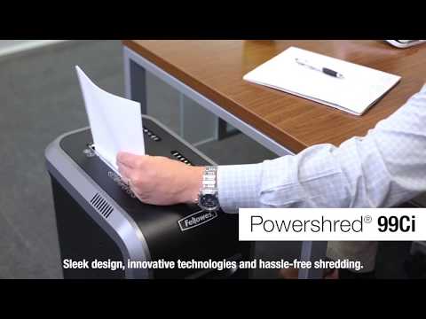 在圖庫查看器中加載和播放視頻,Fellowes Powershred®99Ci 粒狀 (4x38mm) 18張 碎紙機
