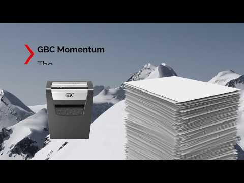 Load and play video in Gallery viewer, GBC Momentum X312 Cross-cut (5x42mm) 12-Sheet Shredder
