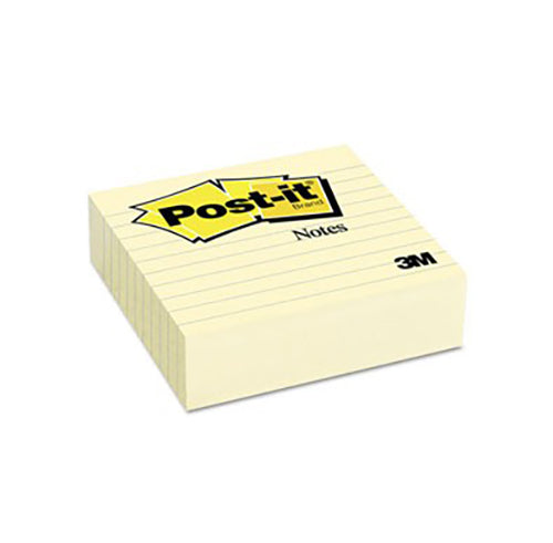 3M Post-it 675-YL Post-it (Lined) Notes 4" x 4" (300'sht/pad)