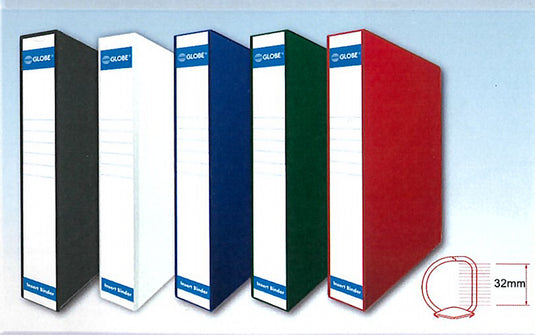 Globe SA4/CD519 A4 3D-Ring Plastic Insert Binders (32mm)