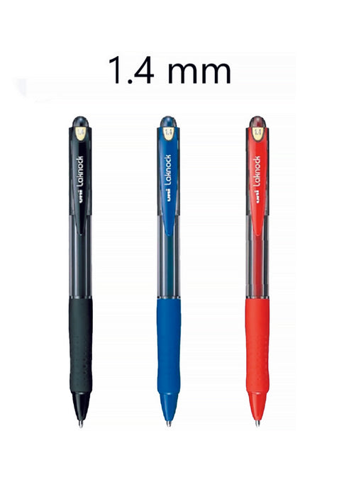 Uni SN-100 1.4mm Retractable Ball Pen (12 pcs)