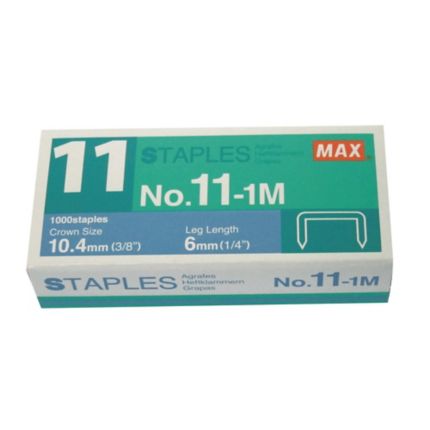 Max NO.11-1M Staple (1000's)