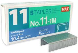 Max NO.11-1M Staple (1000's)