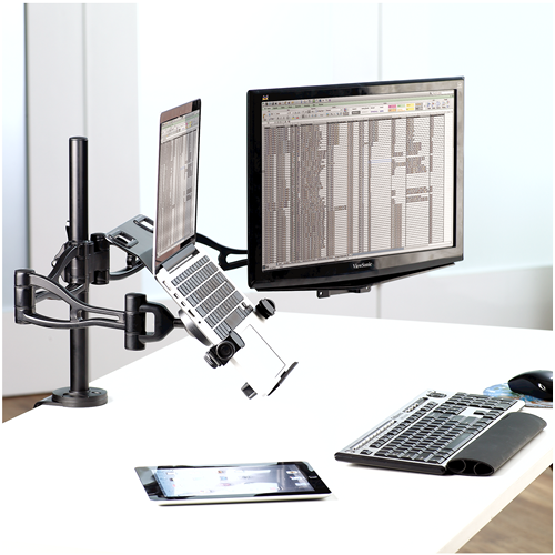 Load image into Gallery viewer, Fellowes Professional Series Dual Monitor Arm F8041701 
