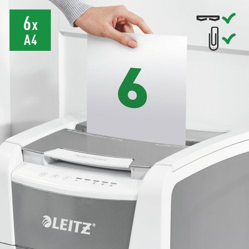 Load image into Gallery viewer, Leitz Protect 6 Cross-cut (4x40mm) 6-Sheet Shredder
