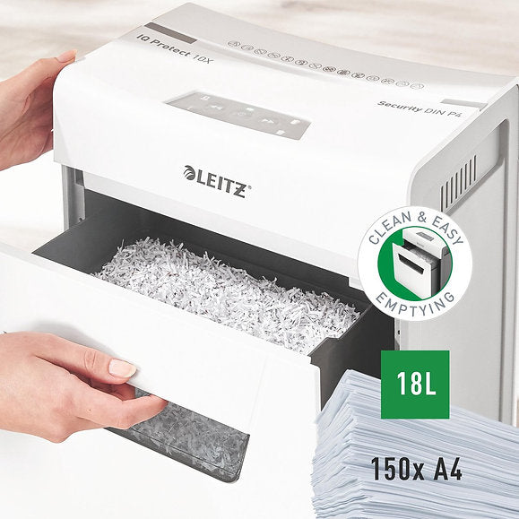 Load image into Gallery viewer, Leitz Protect 10 Cross-cut (4x40mm) 10 Sheets Shredder
