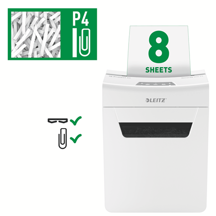 Leitz Protect 8 Cross-cut (4x40mm) 8-Sheet Shredder