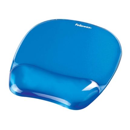 Fellowes FW91137 Crystal Gel Wrist Rest (Blue)