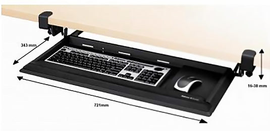 Fellowes FW8038302 Designer Suites Deskready Keyboard Drawer 夾檯式可調較鍵盤托