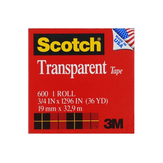 3M 600 Adhesive Tapes 3/4"x36yds