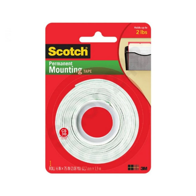 3M Scotch 110S Permanent Mounting Tape (12.7mm x 1.9M)