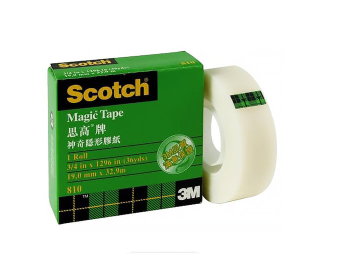 3M Scotch 810 Magic Tapes- 3/4