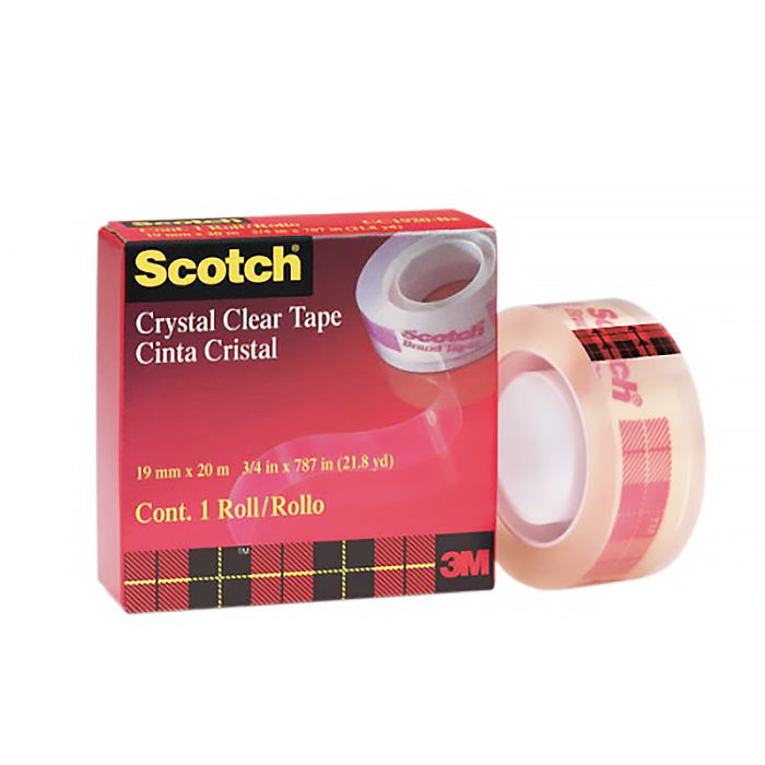 Load image into Gallery viewer, 3M Scotch CC1920 Scotch Crystal Clear Tape 3/4&quot;x21.8yds
