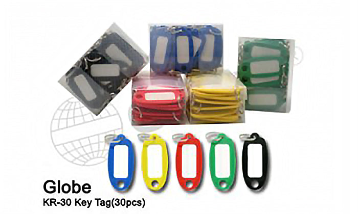 Load image into Gallery viewer, Globe Key Tags KR-30 (30 pcs)
