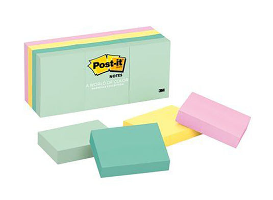 3M Post-it 653-AST 粉彩色報事貼 1.5