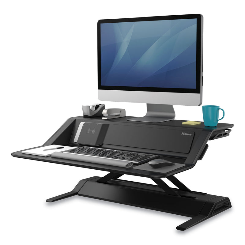 Load image into Gallery viewer,  Fellowes Lotus Sit-Stand Workstation Desk (White)
