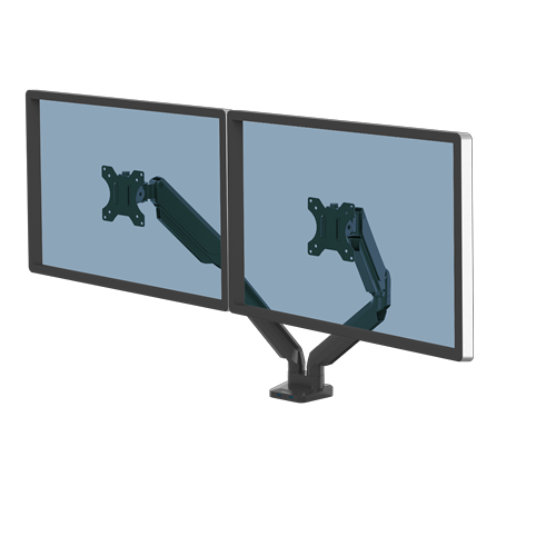 Load image into Gallery viewer, Fellowes Platinum Series Dual Monitor Arm F8042501
