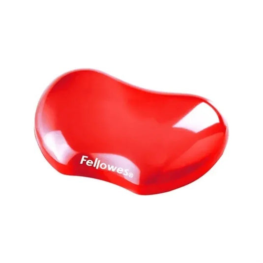 Fellowes FW91177 Crystal Gel Wrist Rest (Red)