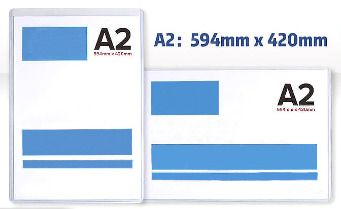  A2 PVC Hard Card Case (Insert paper size 420 x 594mm)