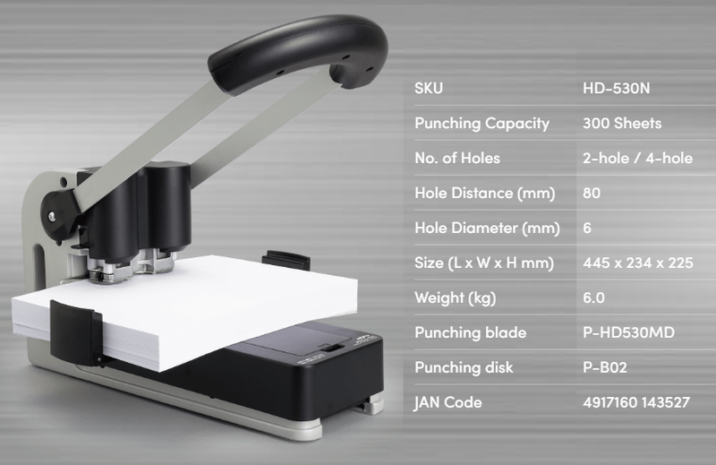 Load image into Gallery viewer, Carl HD-530N 2-Hold Heavy Duty Punch (275 sheets)
