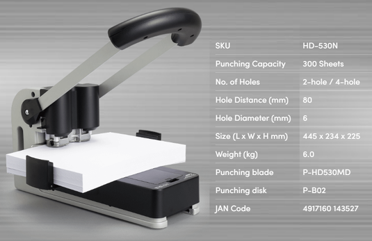 Carl HD-530N 重型雙孔打孔機 (約275張)