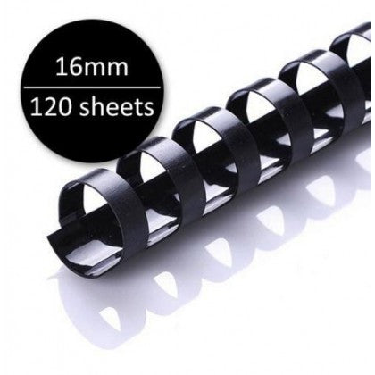 Plastic Binding Ring A4 Black/White (100's)