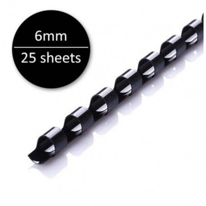 Plastic Binding Ring A4 Black/White (100's)